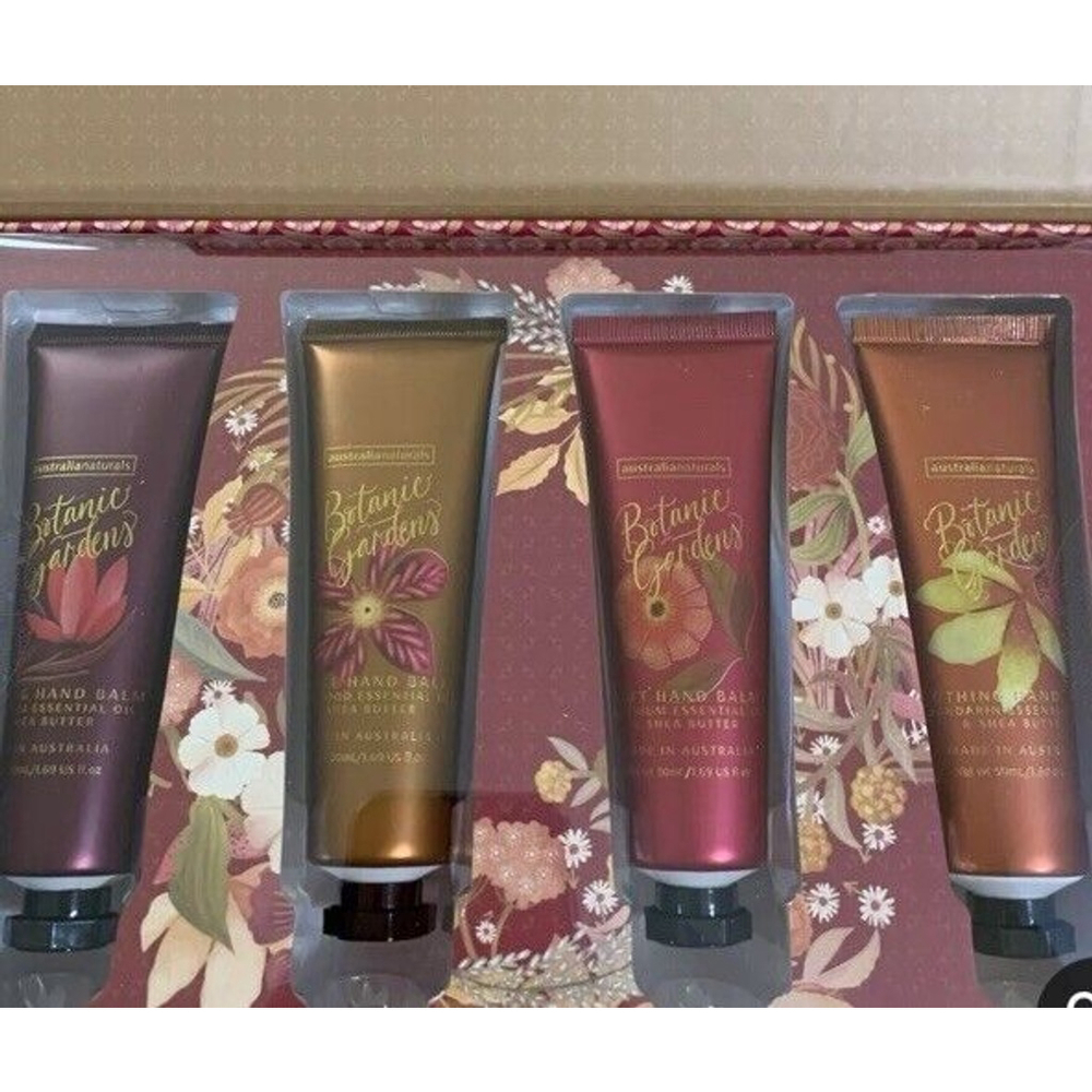 Australian Naturals Hand Cream Essential Oils Gift Box 4 Lotion Botanic Gardens - Picture 5 of 5